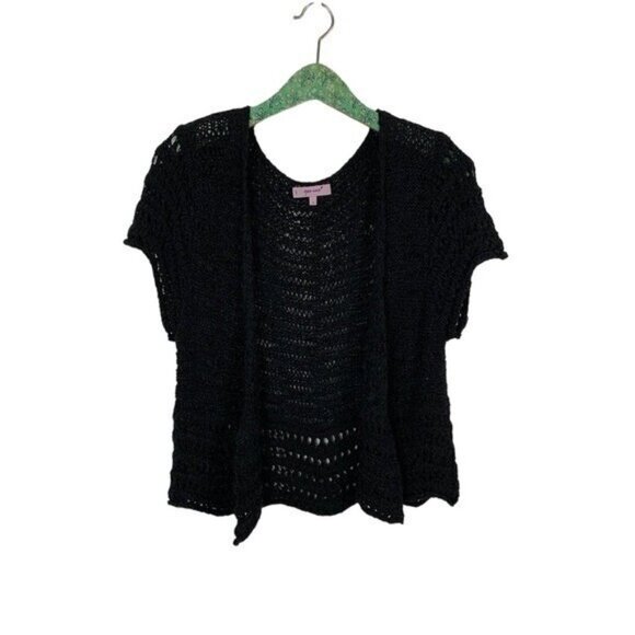 Per Una Cardigan Black 16 Womens Knit Sweater Classic Chic - Picture 1 of 5